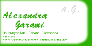 alexandra garami business card